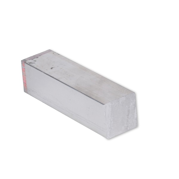 1" X 1" Aluminum Flat Bar, 6061, 10" Lngth, T6511 Mill Stock, Extruded, 1.0" Dia